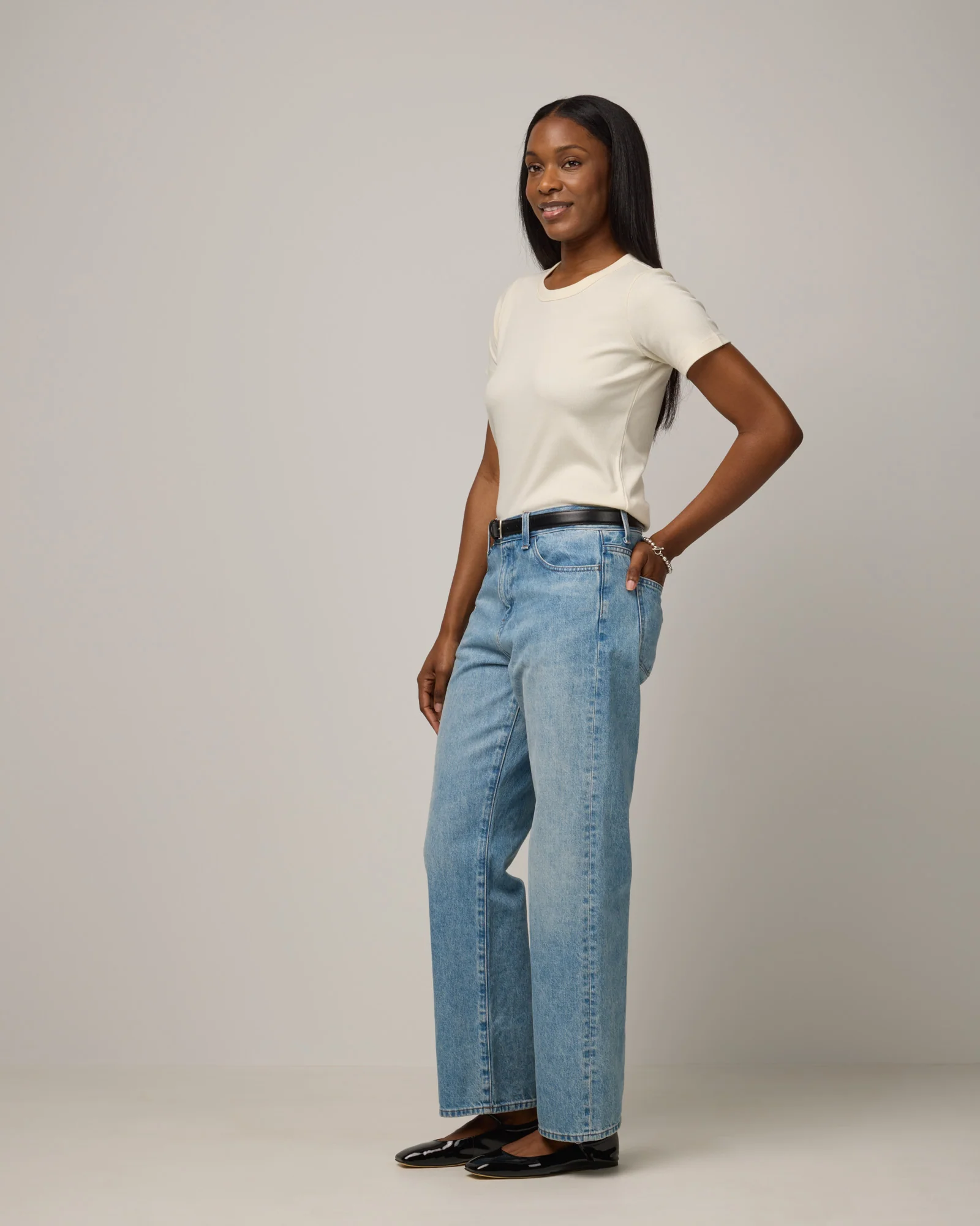 Taylor Ribbed Tee - Image 3